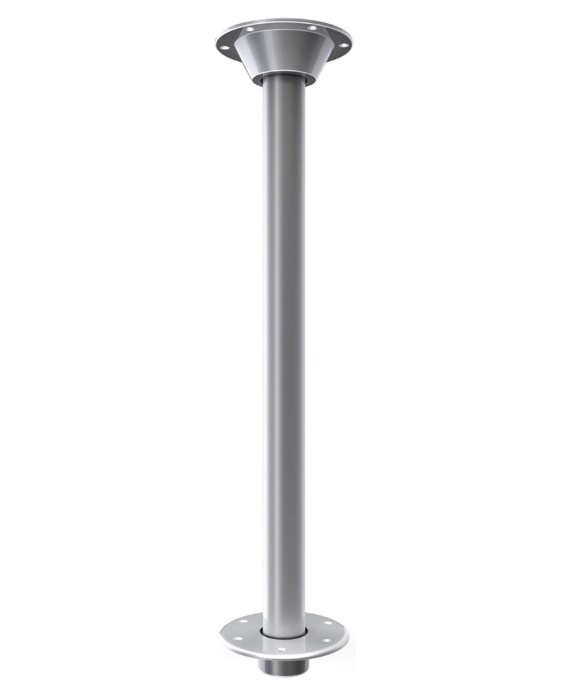 SROODTUO RV or Boat Table Leg System. SurFit 29" Leg, Silver, Recessed Mount with Aluminum Floor and Table Bases