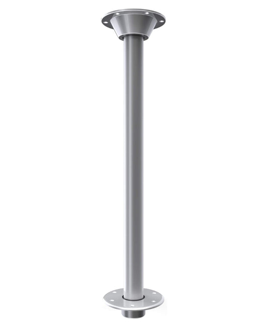 SROODTUO RV or Boat Table Leg System. SurFit 29" Leg, Silver, Recessed Mount with Aluminum Floor and Table Bases